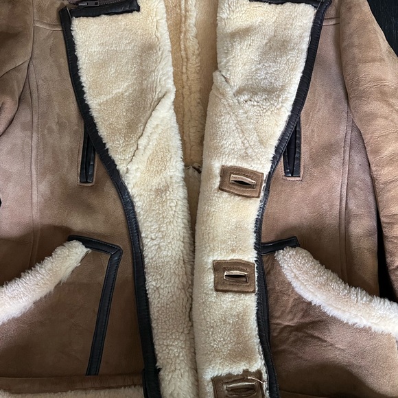 ❌SOLD❌Vintage Shearling Suede Coat - Picture 7 of 16